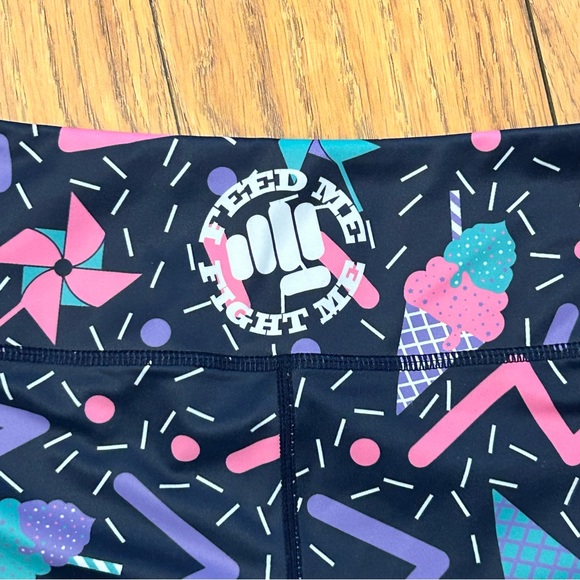 Feed Me Fight Me Crossfit Ice Cream & Confetti Shorts | Small - Picture 2 of 5